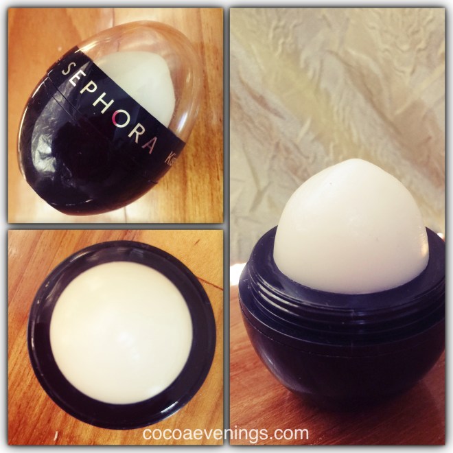 sephora kiss me lip balm in creme brûlée 01