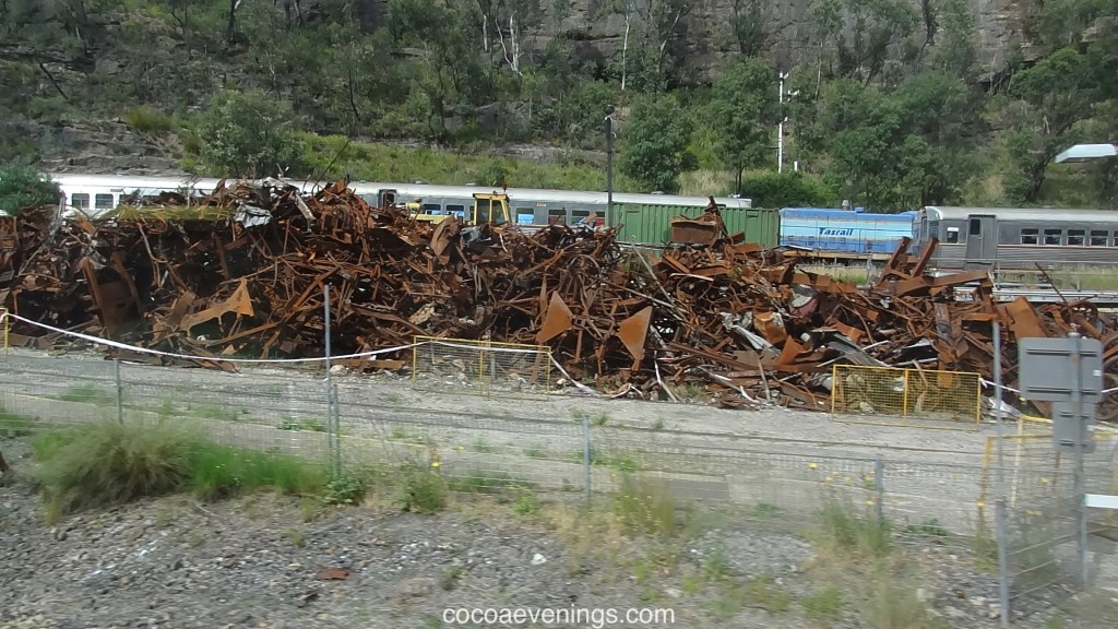 Zig Zag Train Wreck From Aboard The Indian&nbsp;Pacific